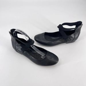Born B.O.C. Black Ballerina Inspired Beatrix Flats Criss Cross Strap Women Sz 10